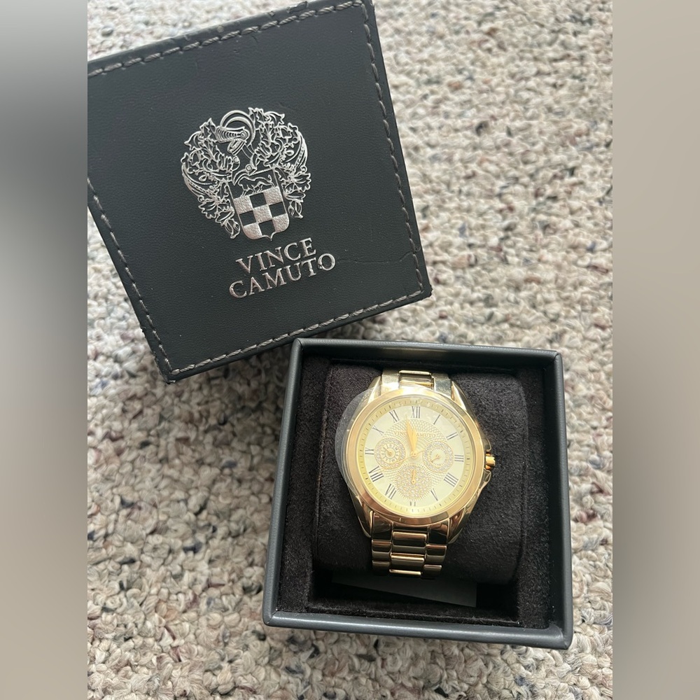 New Vince Camuto Women’s Gold-Tone Watch